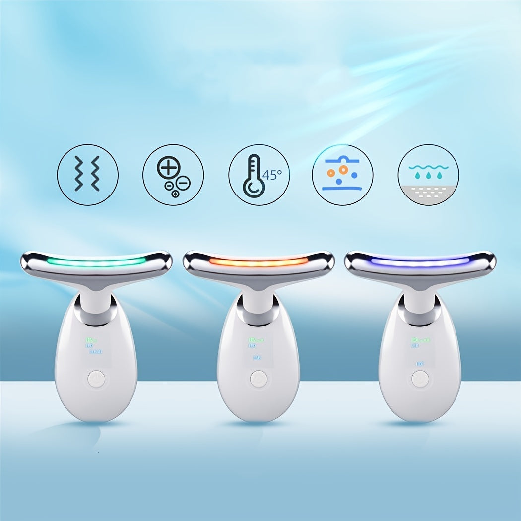 Rechargeable LED Facial And Neck Massage Instrument P_WB