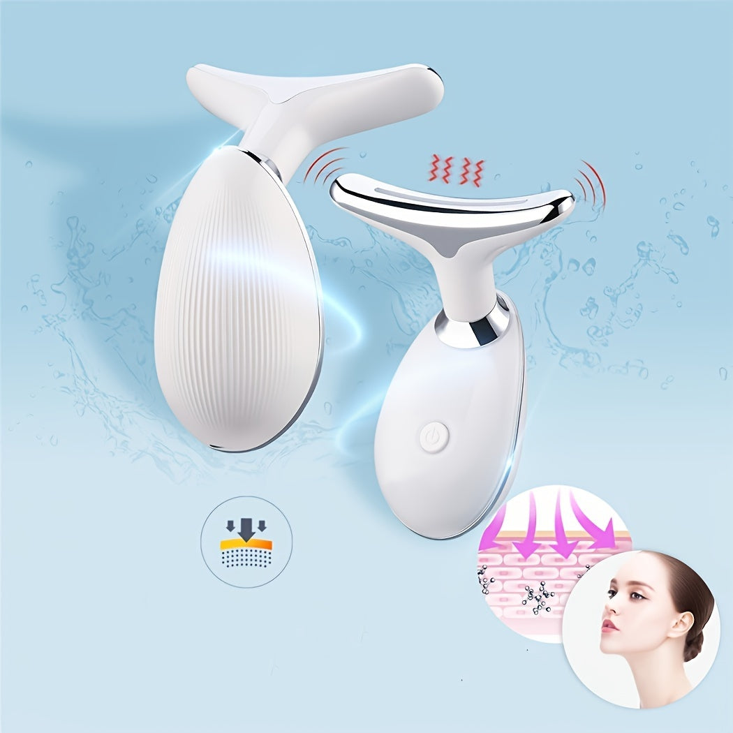 Rechargeable LED Facial And Neck Massage Instrument P_WB