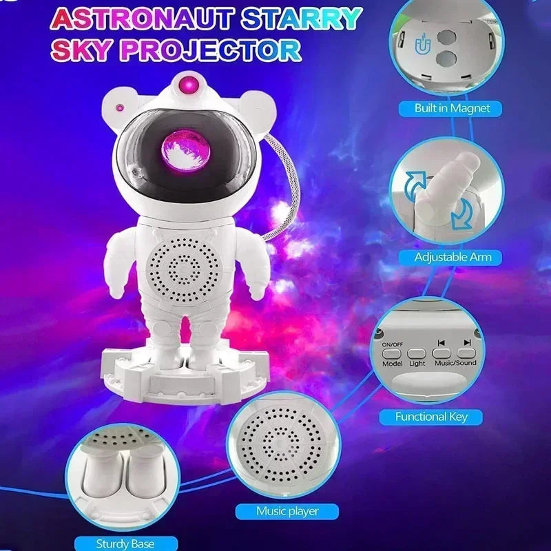 Astronaut Star Galaxy Projector Space Night Light SFD