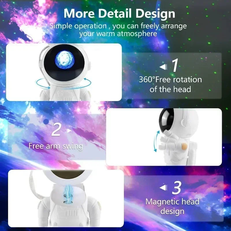 Astronaut Star Galaxy Projector Space Night Light SFD