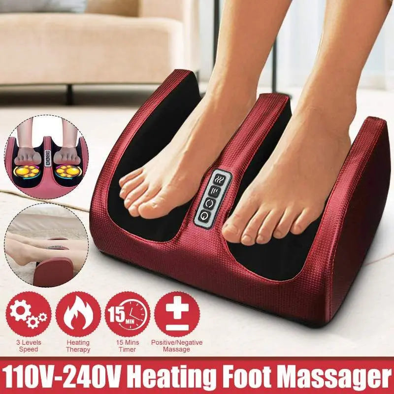 Electric Foot Massager Heating Therapy Hot Compression P_WB