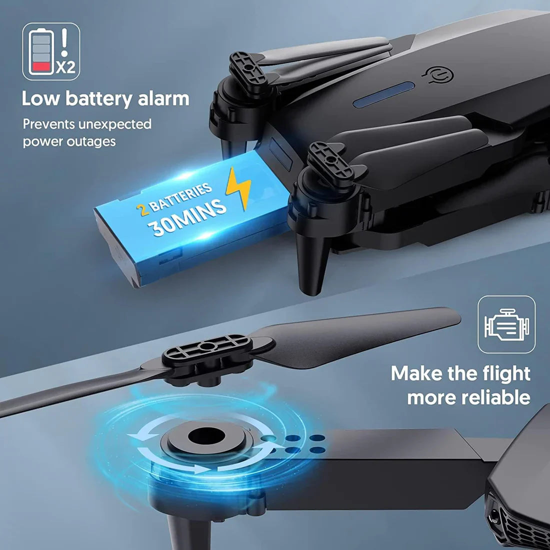 Mini Drone with Camera RC Foldable Drone US