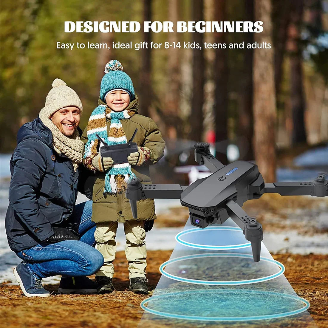 Mini Drone with Camera RC Foldable Drone US